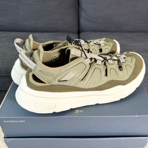 Keen WK450 Sandals Cushioned Drawstring Tan Green Gorpcore Outdoor Men\'s Size 15 main image 4